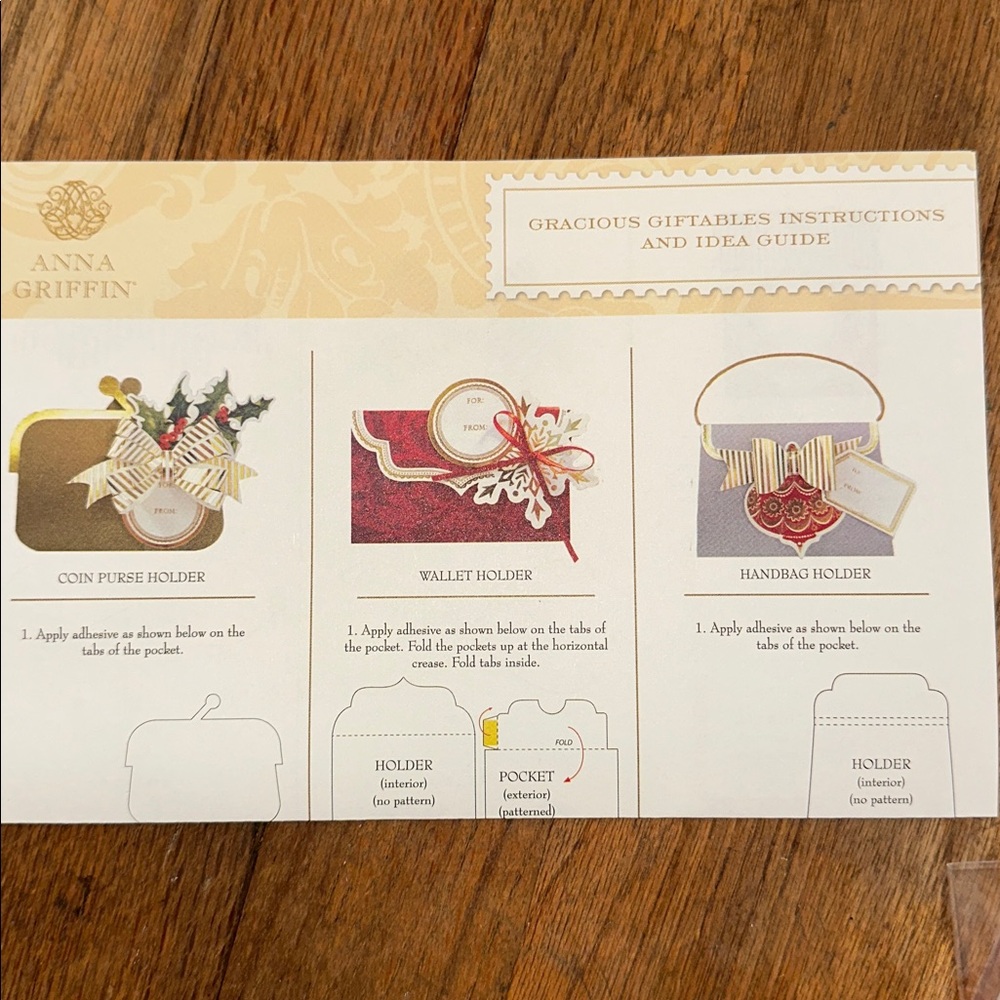 Anna Griffin Gift Card Holders Set brand new set
